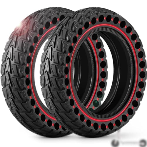 Monuary 2 Piezas Neumático 50/75-6.1 para Patinete Eléctrico, Llantas Sin Cámara También Compatible con Tamaños 8,5 x 2,0 y 8 1/2 x 2, Resistentes a los Pinchazos, No Requieren Mantenimiento