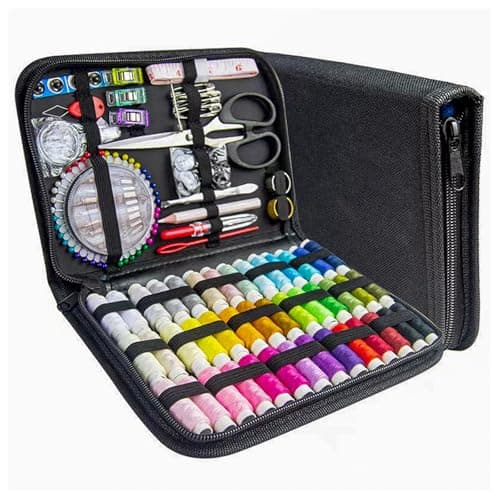 JUNING Kit de Costura,Costurero Accesorios Costura Kit de Accesorios para el Viajes y Principiantes y emergencias, XL