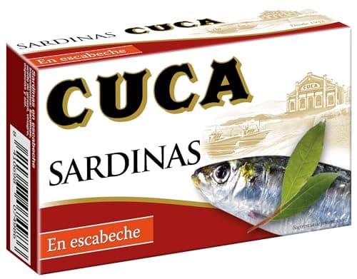 Cuca Sardinas en escabeche, 1 pack de 5 latas de 120 gr