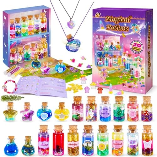 Adeokay Juguetes Niña 6-10 Años, Regalo Niña 6-10 Años, Pociones Magicas Niñas Magic Hadas Mixies Navidad Manualidades Niñas 5-10 Años, Pinturas para Niños Magico Hadas Decoracion