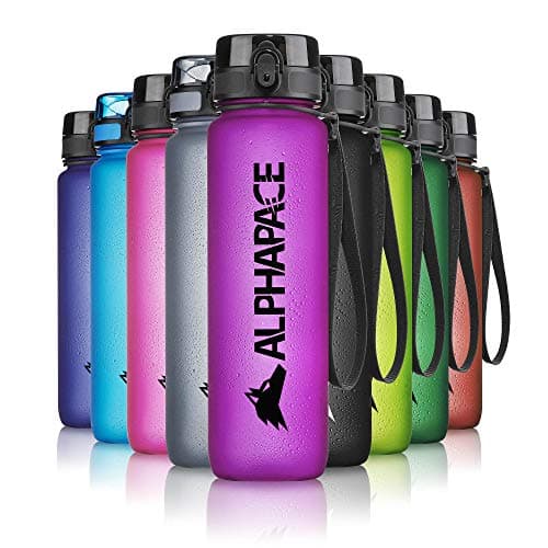 ALPHAPACE Botella de Agua 350ml/500ml/650ml/1000ml/1500ml a Prueba de Fugas Libre de BPA, para el Deporte y Las Actividades al Aire Libre, Botella Deportiva con un Filtro para Frutas