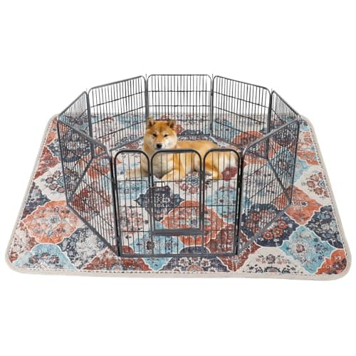 IEUUMLER 1PCS Empapadores para Perros Reutilizables, Lavables Alfombra Perros Pipi, Almohadillas de Entrenamiento Absorbente rápido para Perro/Cachorros EU011 (Colorido, 122x122cm-1pc)