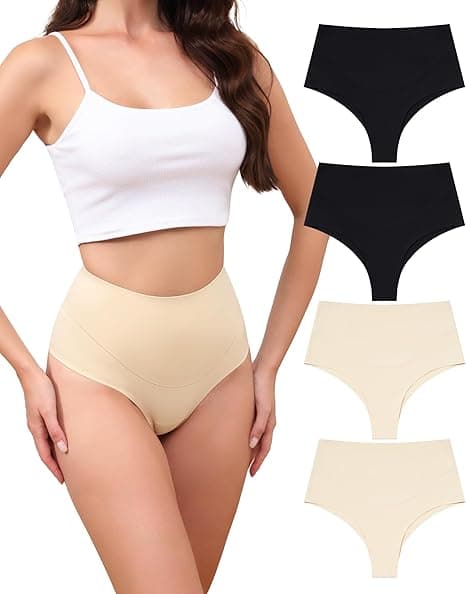 Levao Fajas Reductoras Mujer Tanga Braga Invisible Adelgazante sin Costuras Moldeadoras Vientre Plano Thong String Abdomen Cintura Alta Shapewear