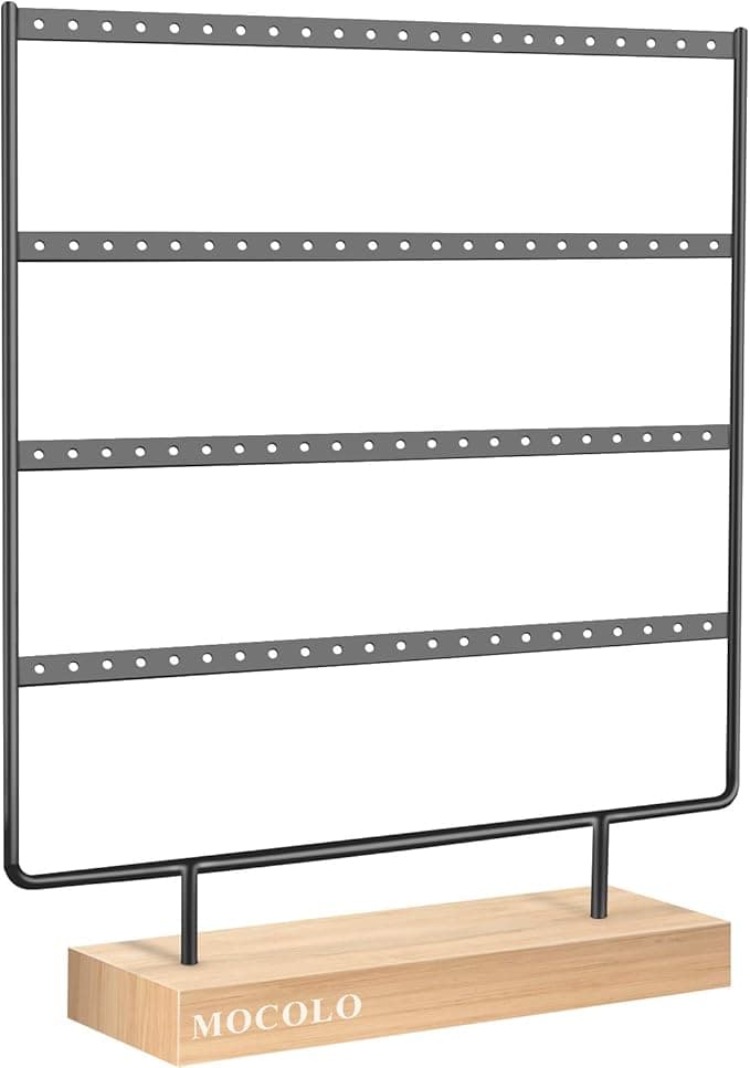 Soporte organizador para exhibir los pendientes (4 niveles y 88 agujeros)