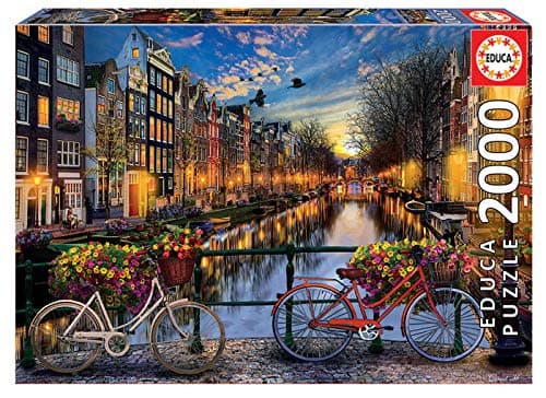 Educa - Puzzle de 2000 Piezas para Adultos | Ámsterdam. Incluye Pegamento Fix Puzzle. A Partir de 14 años (17127)