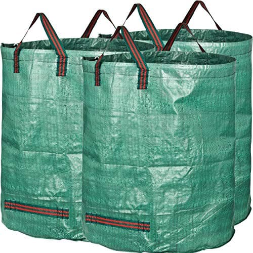 GardenMate® 3 Sacos de jardín 300 L PROFESIONAL tejido de polipropileno (PP) robusto