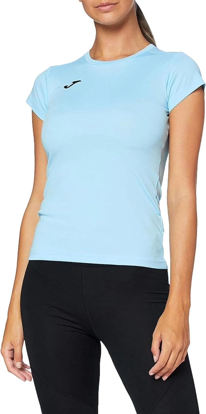 Joma Camiseta Deportiva Manga Corta Mujer, 6XS - 3XL - Mantiene Seco el Contacto con el Cuerpo, Ideal para Running o Gym - Combi