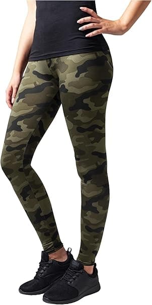Urban Classics Leggings para Mujer de Cintura Alta Camo Tech - Pantalones de Vestir Mujer