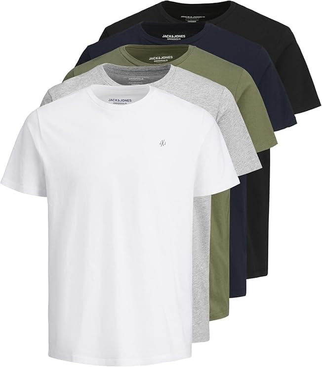 JACK & JONES T-Shirt Plain O-Neck T-Shirt