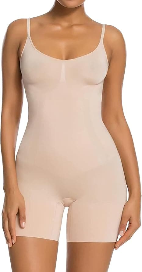 SHAPERX Bodies Moldeador Mujer Shapewear Control de Abdomen Bodysuit Body Shaper Reductor Invisible Posparto
