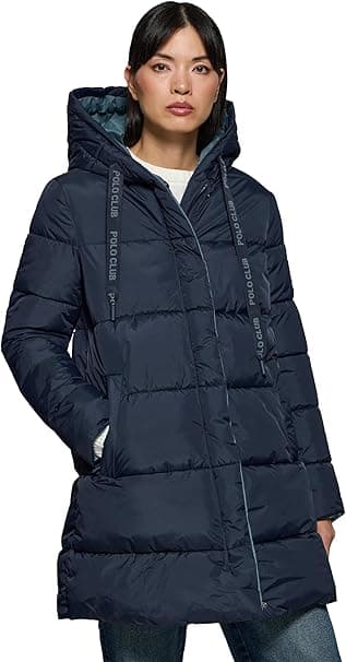 Polo Club Abrigo Reversible de Mujer y con Capucha fija - Chaqueta Invierno