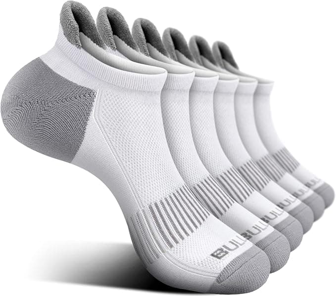 BULLIANT Calcetines Deporte Mujer, Calcetines Tobillero Cortos Antiampollas de Algodon Transpirable