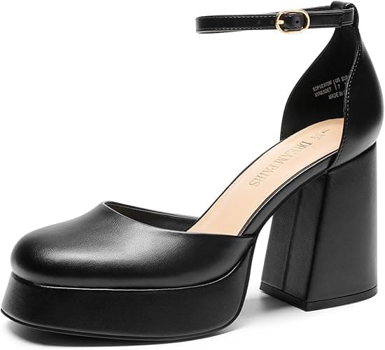 DREAM PAIRS Zapatos de tacón Cerrados para Mujer