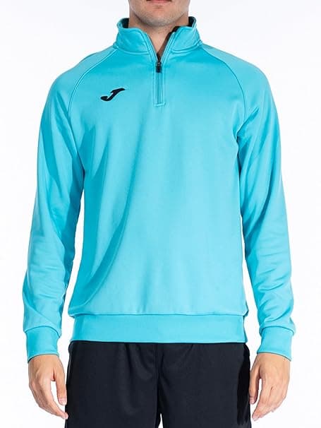Joma- Sudadera para Hombre , 6XS - 3XL - Cálida y Transpirable, Evita entrada de Frío con Media Cremallera, Bajo y Puños en Rib - Faraón