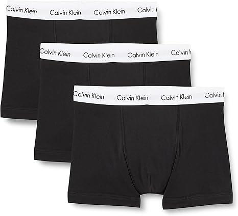 Calvin Klein Calzoncillos bóxer Hombre Pack de 3 Trunks Ropa Interior