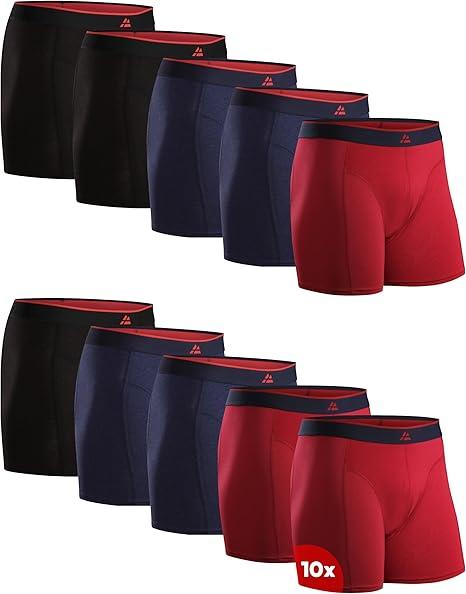 DANISH ENDURANCE Calzoncillos Hombre Boxer de Bambu, con o Sin Bragueta, Suaves y Elásticos, 6 Pack - Boxer Hombre, Ropa Interior