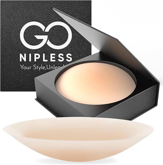 Go Nipless Cubrepezones Invisibles - Protectores De Pezones Adhesivos, Cubrepezones De Silicona para Mujer, Invisibles Y Reutilizables para Máxima Comodidad