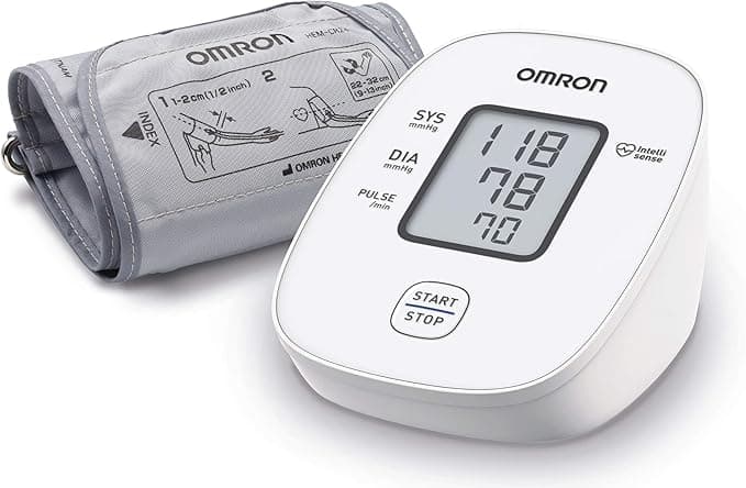 OMRON X2 Basic Tensiómetro de Brazo digital, medición precisa de la presión arterial y el pulso, validado clinicamente, 1 Unidad (Paquete de 1)