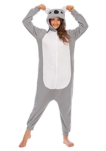 BGOKTA Pijamas Animales Mujer Disfraces de Cosplay para Adultos Pijama Coala Enteros, S