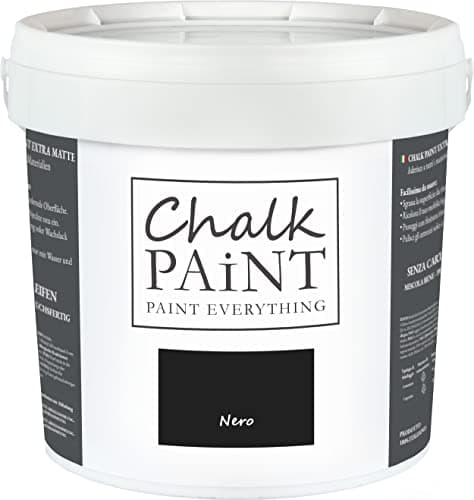 Chalk Paint Everything® – Pintura tiza Nero vuelva a dar color fácilmente todo tipo de material sin lijar (5 Litros)